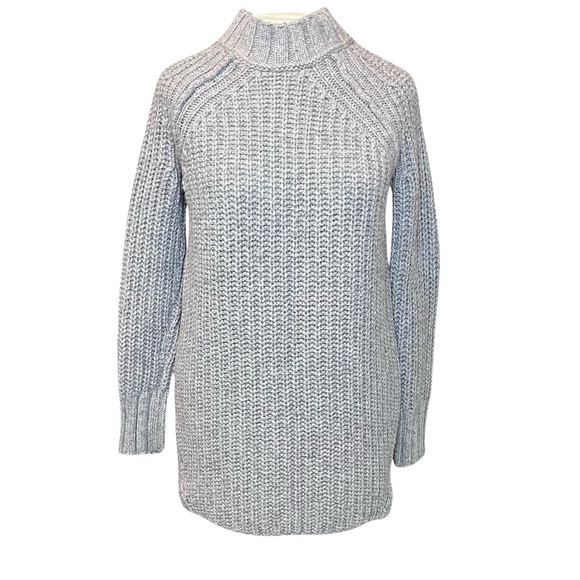 Ruff Hewn Gray Knit Tunic Sweater Size S Wool Blend - Picture 1 of 6